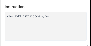 Bold text form edit preview