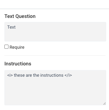 Italic text form edit preview
