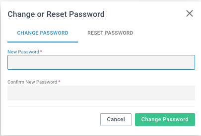 Password change dialog