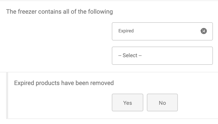 Multiple choice dependent question submitter view