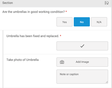Submitter view - Yes/No