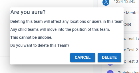 Confirm Delete