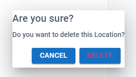 Confirm Location Delete