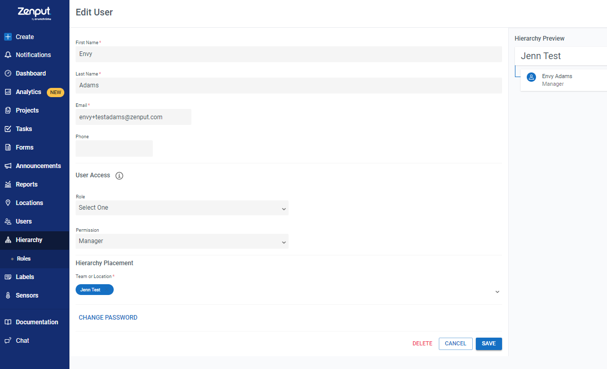 Edit User Details