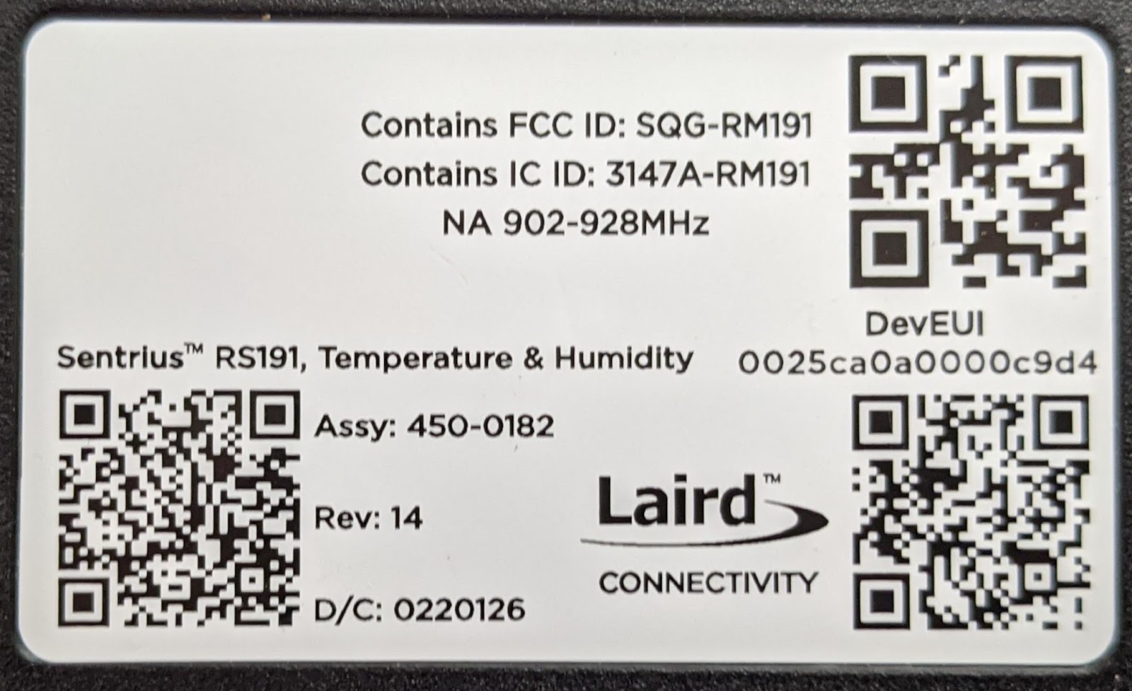 Ambient sensor