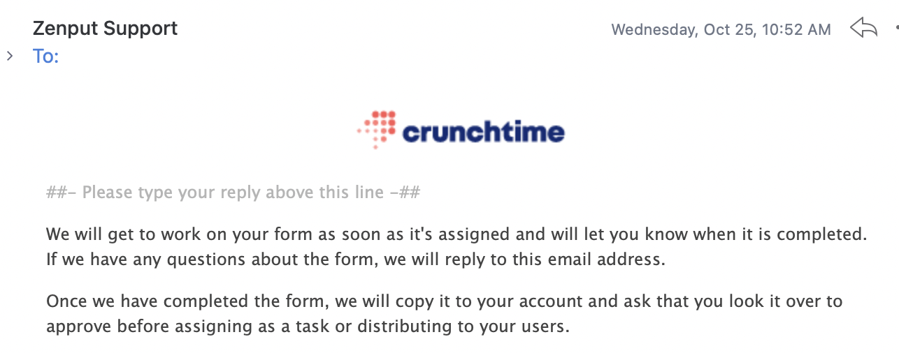 Email confirmation