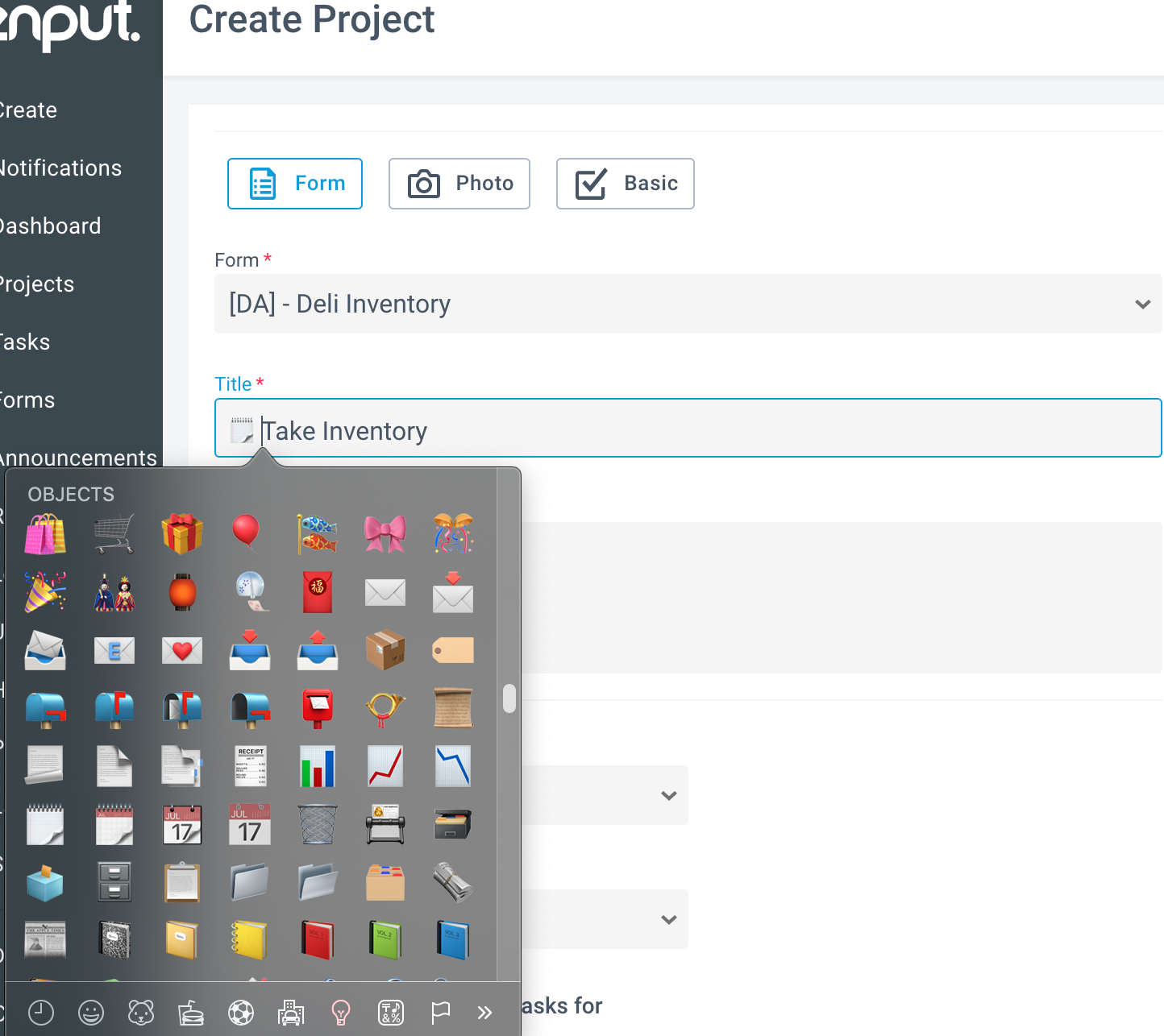 Project title with emoji