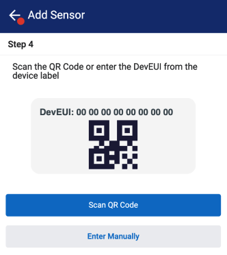 QR code for swapping a sensor in the Ops Execution app